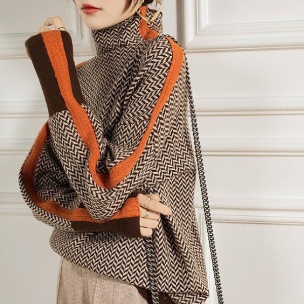 Clémence – Chandail Col Roulé Élégant