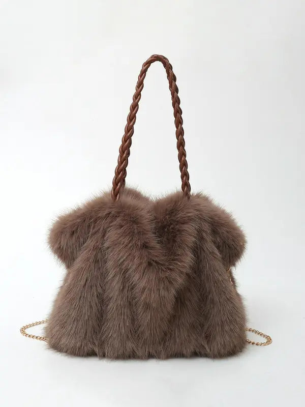 Bethany™ | Sac Cabas D’épaule En Velours Peluche