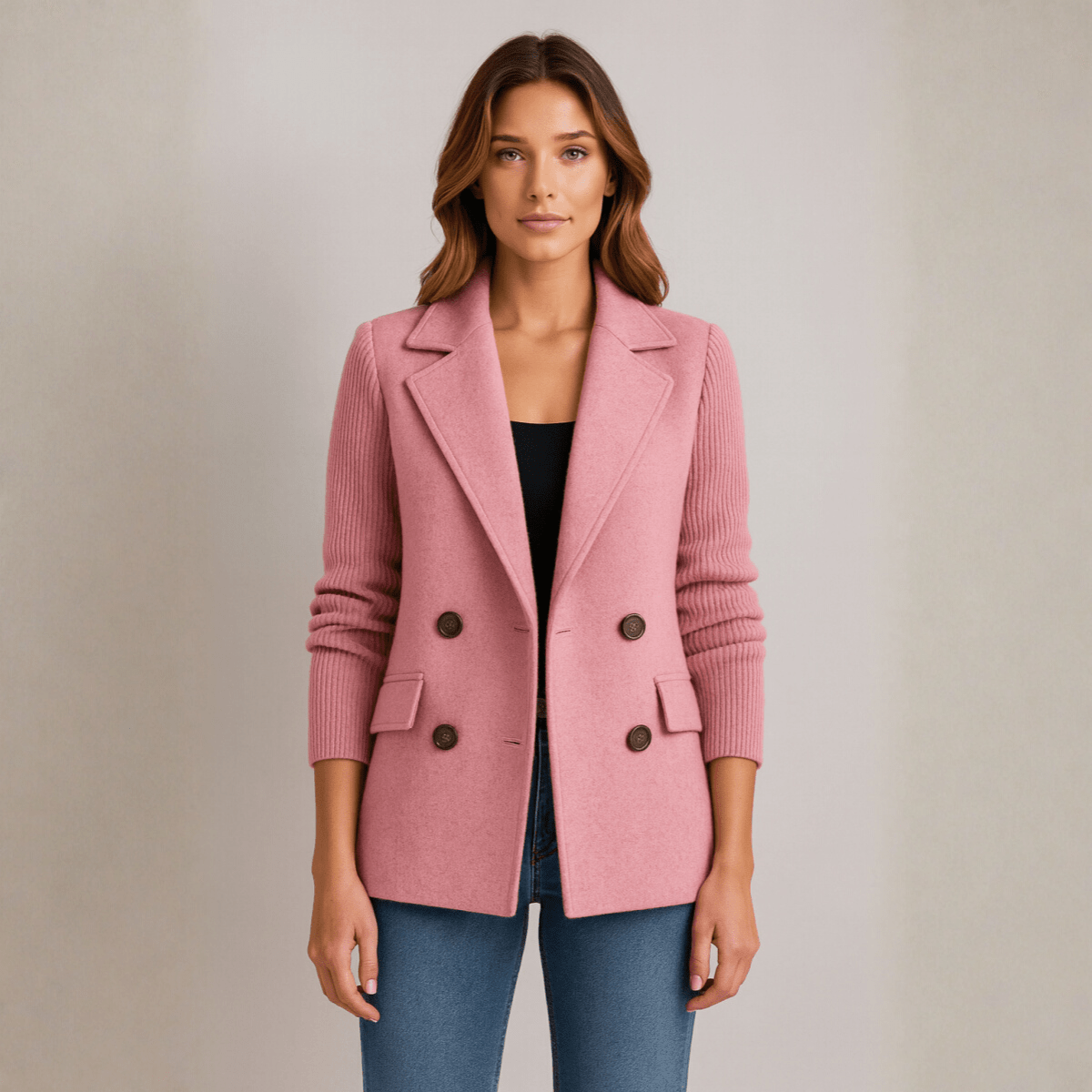 Ama | Blazer À Manches En Tricot