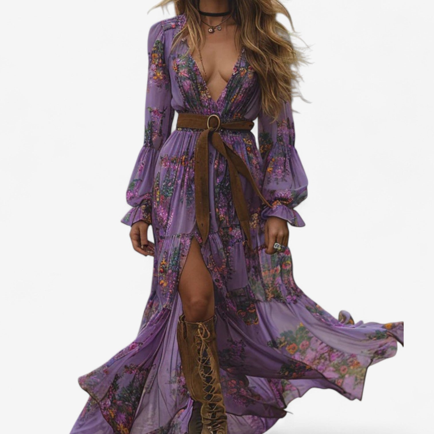 Mélanie™ | Robe Fluide Fleurie